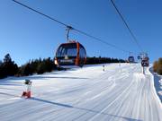 Kreischberg 10-person gondola lift and perfect slope preparation