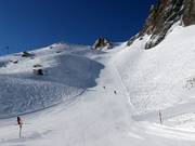 Sächserpiste: black slope at the Leist