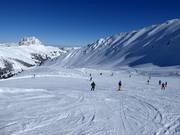 View over the easy slopes