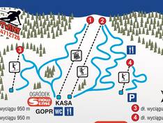 Trail map Słotwiny
