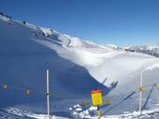 Storage pond in the Pizol ski area