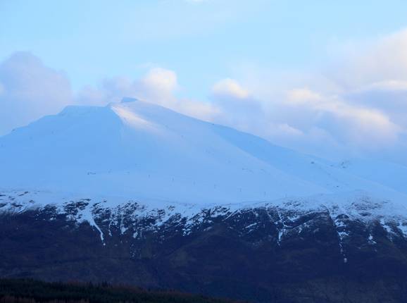 View of the Nevis Range ski area