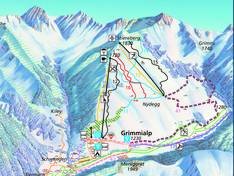Trail map Grimmialp