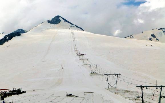 Highest base station in the Alps – ski resort Passo dello Stelvio (Stelvio Pass)