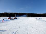 Slope in the ski area in Orlické Záhoří