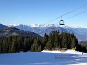 View from Virgo Maria Perg over the Dolomites