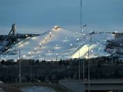 Night skiing resort Canada Olympic Park