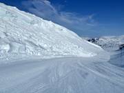 There is always plenty of snow in the Riksgränsen ski resort.