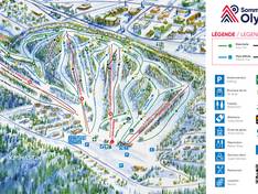 Trail map Sommet Olympia