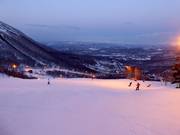 Night skiing