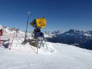 Snowmaking at Col Margherita