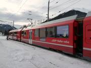 Davos-Glaris train station directly at the Rinerhornbahn