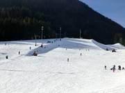 Wide carving slopes on the Hocheck