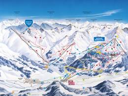 Trail map Nauders am Reschenpass – Bergkastel