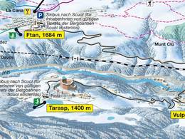 Trail map Tarasp