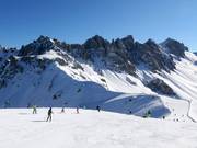 Start Damenabfahrt and panoramic view on the Hoadl