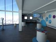 Exhibition "Gletscher Klima Wetter" at the mountain station of the gondola lift