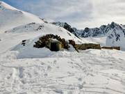 Old fortifications from the World War in the ski resort