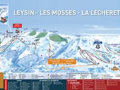 Trail map Les Mosses/La Lécherette