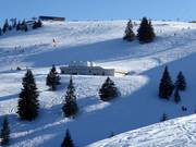 Snowmaking system in the Sudelfeld ski area