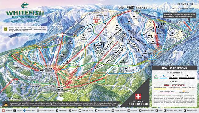 Whitefish Mountain Resort Front Side Whitefish Mountain Resort Front Side