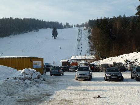 Upper Franconia (Oberfranken): access to ski resorts and parking at ski resorts – Access, Parking Klausenlift – Mehlmeisel