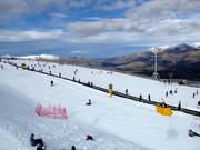 Practice slopes with conveyor belts