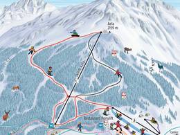 Trail map Aela – Maloja