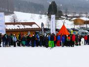 Ski school lesson for the children