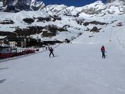 Conveyor belt in the village of Breuil-Cervinia
