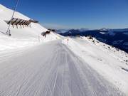 Start of the slopes at the Panoramabahn Geols