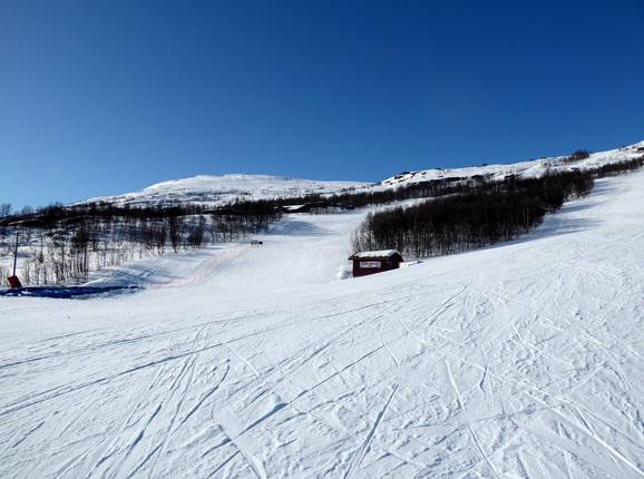 Wide slope in the Sysendalen ski area