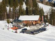 Umbrella bar at the Welserhütte