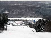Beautiful terrain transitions: ski slope in Burbach
