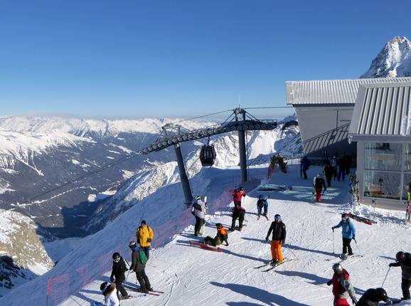 Panorama at 3,000 m on the Passo Presena