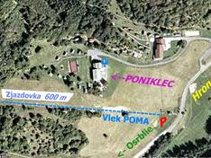 Trail map Hronec – Majer