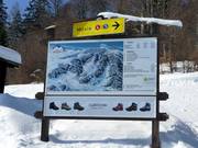 Slope sign at the Schwinbachlift