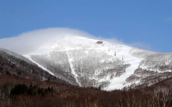 Skiing near Shintoku