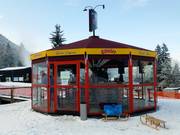 Après-ski tip Umbrella bar at the base station