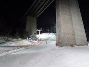 Night skiing