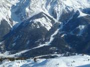 View of the Marienberg ski area in Biberwier