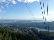 The panorama becomes visible already during the ascent.
