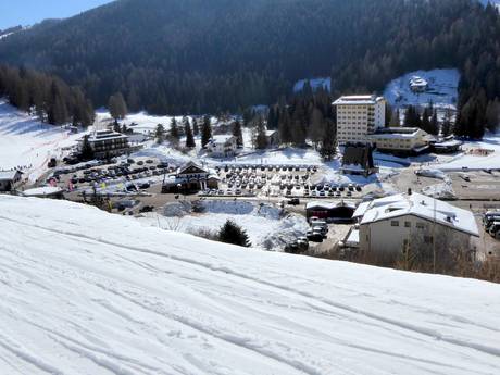 Alpe Cimbra: access to ski resorts and parking at ski resorts – Access, Parking Folgaria/Fiorentini