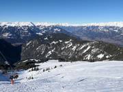 View over the ski area