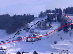 Trail map Hochwacht – Mosnang