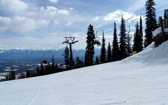Highest base station in the Purcell Mountains – ski resort Kimberley