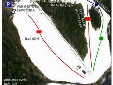 Trail map Spökbacken