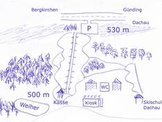 Trail map Monte Kienader – Bergkirchen