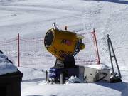 Snow cannon at the Moosalp-Express