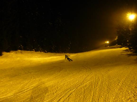 Night skiing in Hinterzarzten